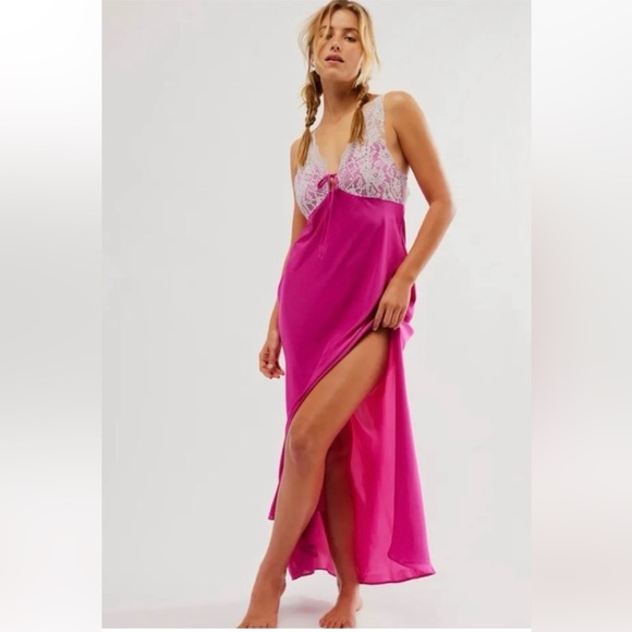 NEW Free People Intimately Countryside Maxi Slip Dress Size Small - Picture 1 of 11